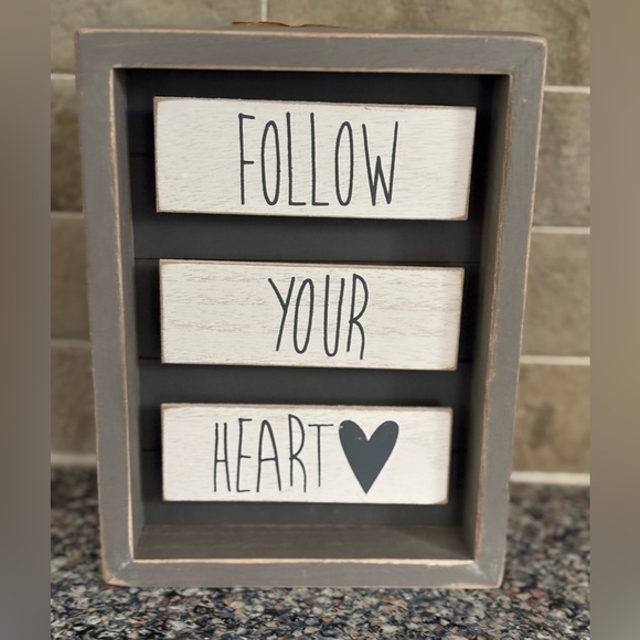 Boston Warehouse Other - Boston Warehouse Inspirational Wall Decor- Follow your Heart